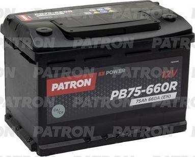 Patron PB75-660R - Startera akumulatoru baterija autospares.lv