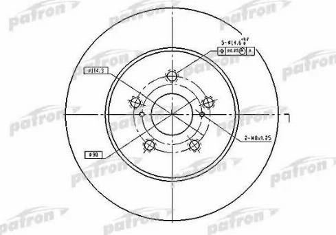 Patron PBD4493 - Тормозной диск www.autospares.lv