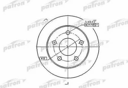 Patron PBD4038 - Bremžu diski www.autospares.lv