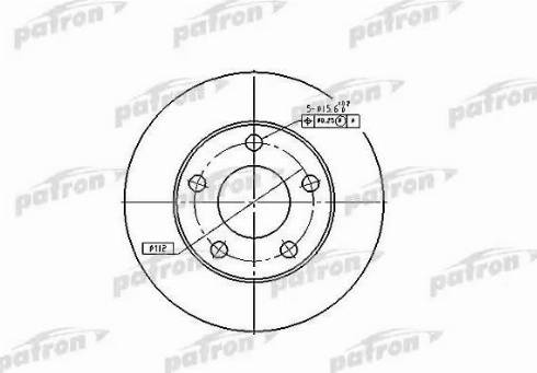 Patron PBD4026 - Bremžu diski www.autospares.lv