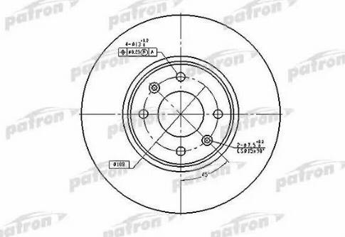 Patron PBD4141 - Тормозной диск www.autospares.lv