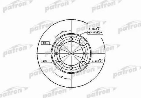 Patron PBD4157 - Bremžu diski www.autospares.lv