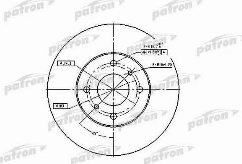 Patron PBD4169 - Bremžu diski autospares.lv