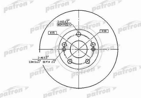 Patron PBD4109 - Bremžu diski www.autospares.lv