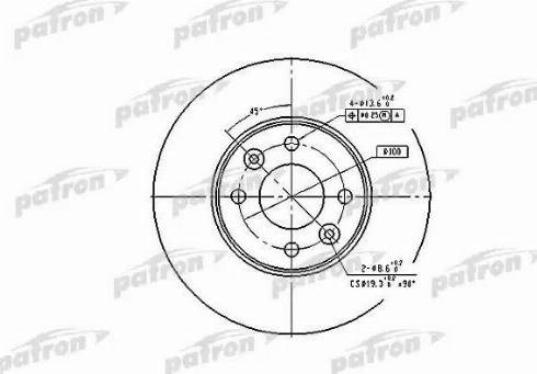 Patron PBD4364 - Bremžu diski www.autospares.lv