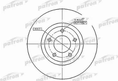 Patron PBD4385 - Bremžu diski www.autospares.lv