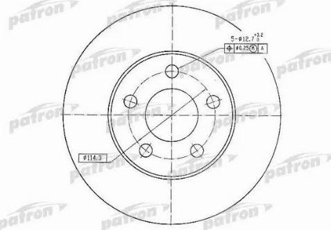 Patron PBD4744 - Bremžu diski www.autospares.lv