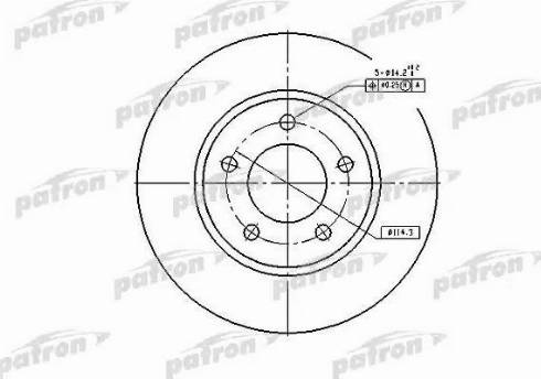 Patron PBD53004 - Bremžu diski autospares.lv