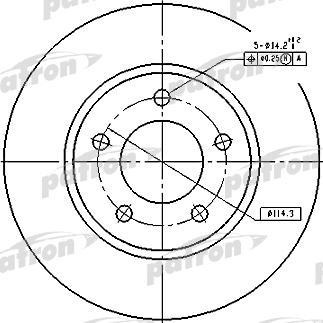 Patron PBD53002 - Bremžu diski autospares.lv