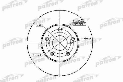 Patron PBD1431 - Тормозной диск www.autospares.lv