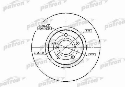 Patron PBD1437 - Bremžu diski autospares.lv