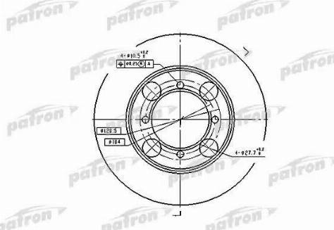 Patron PBD1428 - Bremžu diski www.autospares.lv