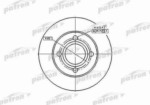 Patron PBD1543 - Bremžu diski www.autospares.lv