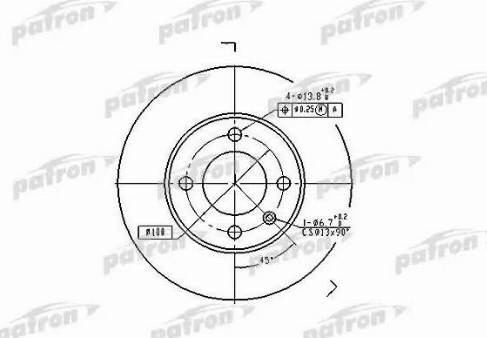 Patron PBD1516 - Bremžu diski www.autospares.lv