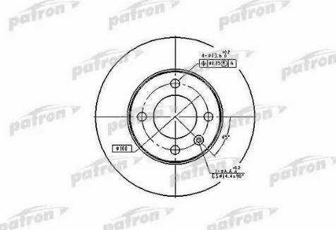 Patron PBD1518 - Brake Disc www.autospares.lv