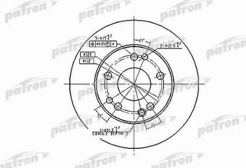 Patron PBD1584 - Bremžu diski autospares.lv