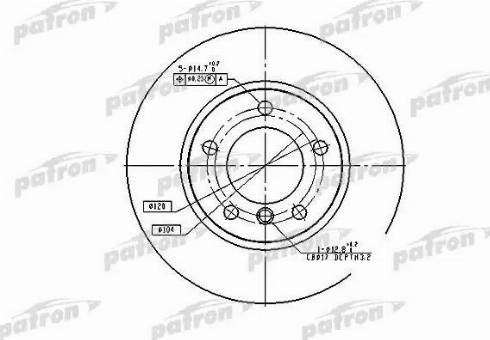 Patron PBD1537 - Bremžu diski www.autospares.lv