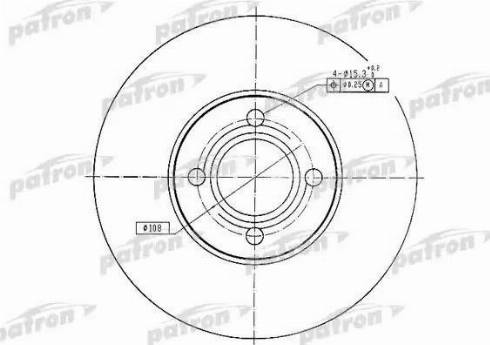 Patron PBD1526 - Bremžu diski www.autospares.lv