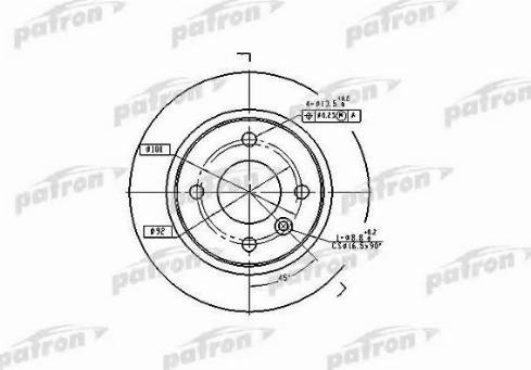 Patron PBD1696 - Bremžu diski autospares.lv