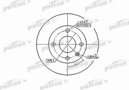 Patron PBD1658 - Bremžu diski www.autospares.lv