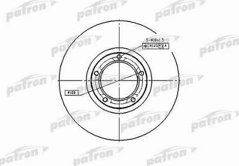 Patron PBD1653 - Bremžu diski autospares.lv