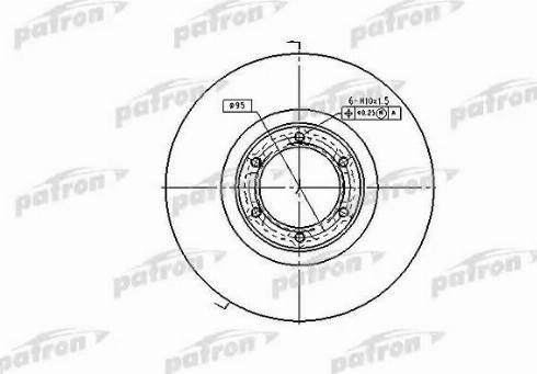 Patron PBD1002 - Brake Disc www.autospares.lv