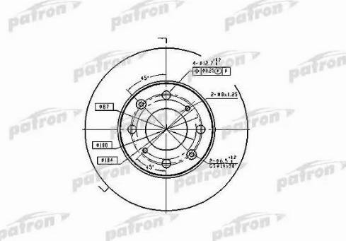 Patron PBD1807 - Bremžu diski autospares.lv