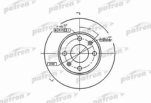 Patron PBD1217 - Bremžu diski autospares.lv