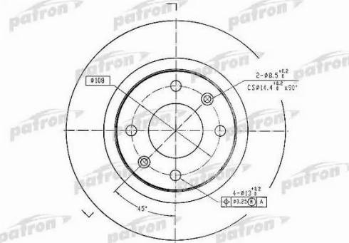 Patron PBD1220 - Тормозной диск www.autospares.lv