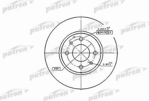 Patron PBD1790 - Bremžu diski www.autospares.lv