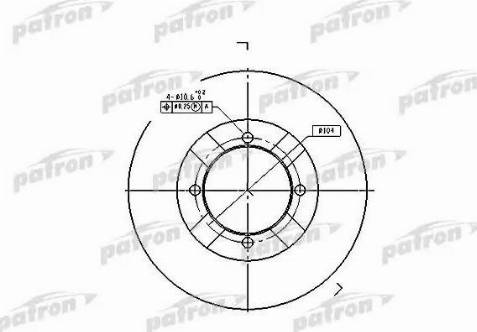 Patron PBD3095 - Bremžu diski www.autospares.lv