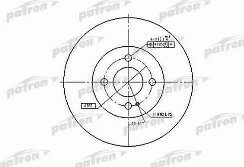 Patron PBD3089 - Bremžu diski www.autospares.lv