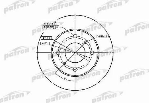 Patron PBD2591 - Bremžu diski autospares.lv