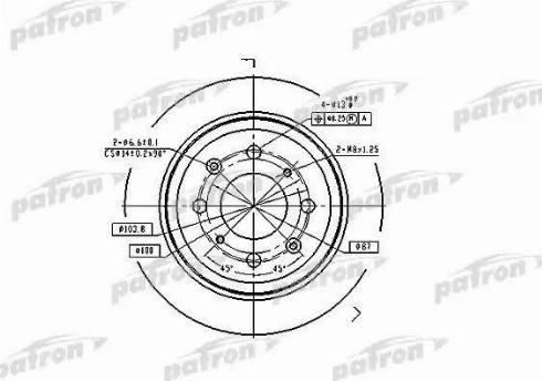 Patron PBD2646 - Bremžu diski www.autospares.lv