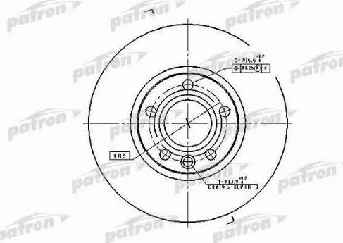 Patron PBD2810 - Тормозной диск www.autospares.lv