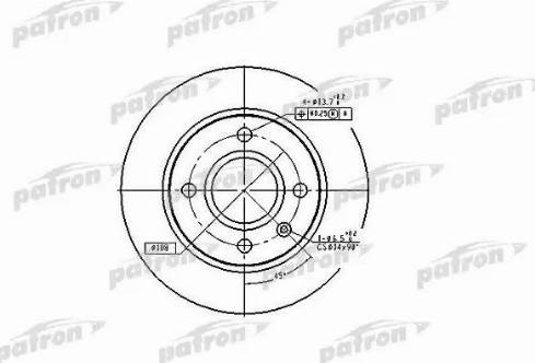 Patron PBD2753 - Bremžu diski www.autospares.lv