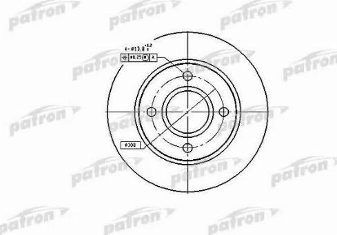 Patron PBD2752 - Тормозной диск www.autospares.lv