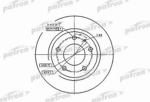 Patron PBD2705 - Bremžu diski www.autospares.lv