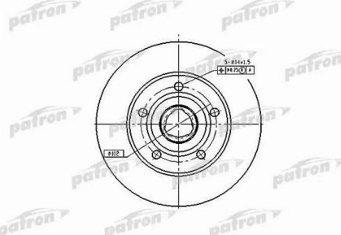 Patron PBD2771 - Bremžu diski www.autospares.lv