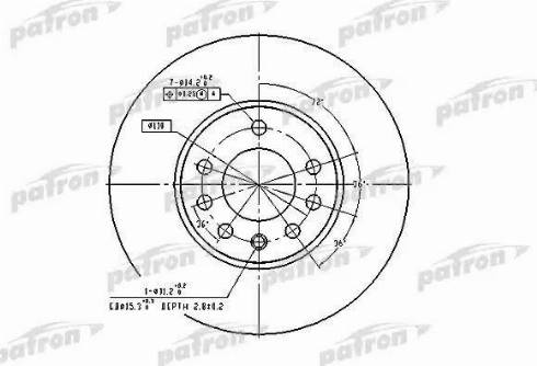 Patron PBD2778 - Bremžu diski autospares.lv