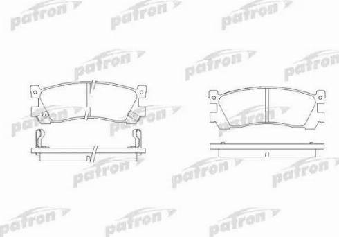 Patron PBP903 - Bremžu uzliku kompl., Disku bremzes www.autospares.lv