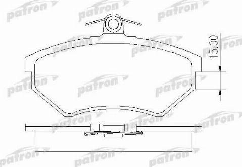 Patron PBP413 - Bremžu uzliku kompl., Disku bremzes autospares.lv