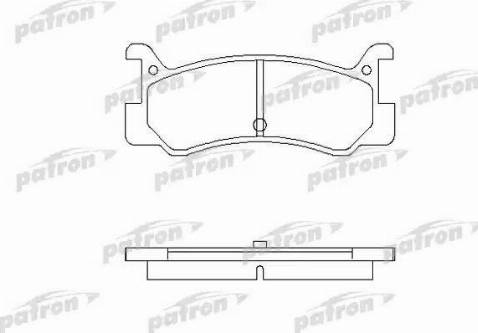 Patron PBP482 - Bremžu uzliku kompl., Disku bremzes autospares.lv