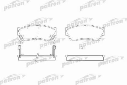 Patron PBP588 - Bremžu uzliku kompl., Disku bremzes autospares.lv