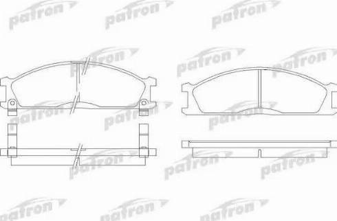 Patron PBP641 - Bremžu uzliku kompl., Disku bremzes www.autospares.lv