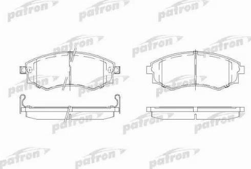 Patron PBP600 - Brake Pad Set, disc brake www.autospares.lv