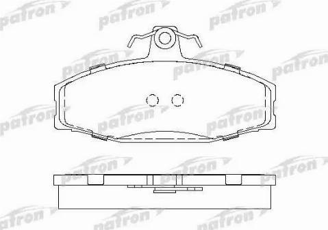 Patron PBP610 - Brake Pad Set, disc brake www.autospares.lv