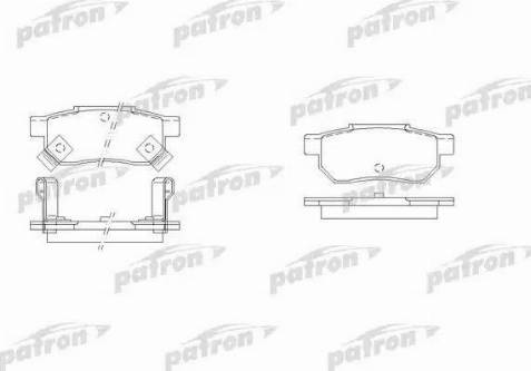 Patron PBP621 - Bremžu uzliku kompl., Disku bremzes www.autospares.lv