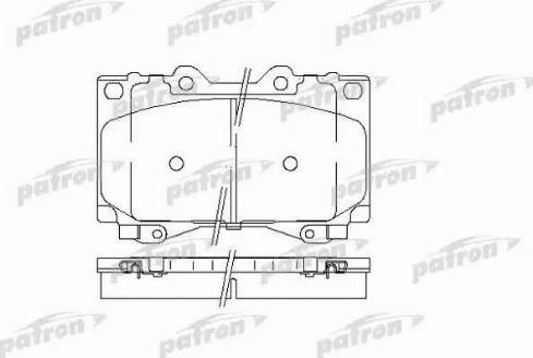 Patron PBP1456 - Bremžu uzliku kompl., Disku bremzes autospares.lv