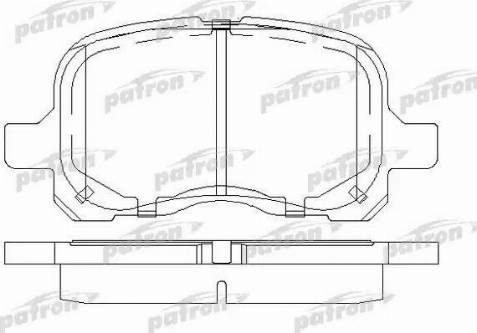 Patron PBP1458 - Brake Pad Set, disc brake www.autospares.lv